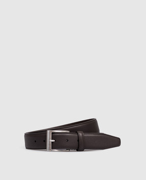 Canali Коричневый кожаный ремень KA0002550C