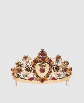 CelesteG Золотая диадема Cuore с кристаллами CORONACUORE