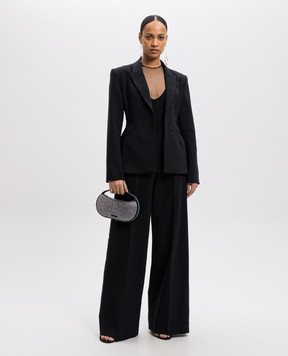 David Koma Чорне боді з сіткою AW24DK71BS