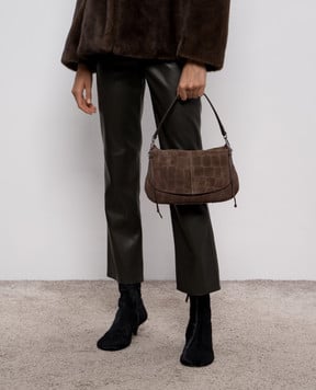 Gianni Chiarini Коричнева замшева сумка-месенджер Helena BS11878CMCOCCO