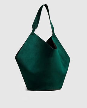 Khaite Зелена замшева сумка Lotus HAITEBAG