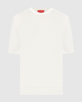 ISAIA Біла футболка з вишивкою логотипа MG8251Y0465