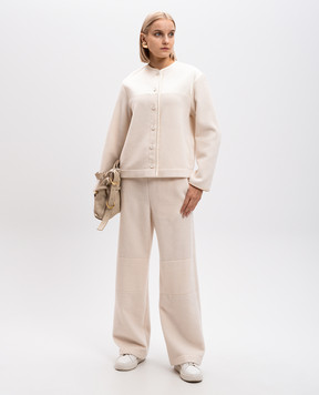 Jil Sander Бежевая куртка из шерсти J40BN0169J20228