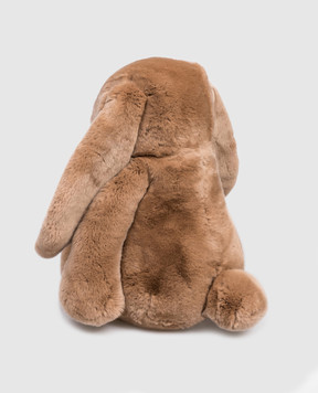 Yves Salomon Enfant Детский коричневый кролик из меха кролика 20WEA317XXREXX