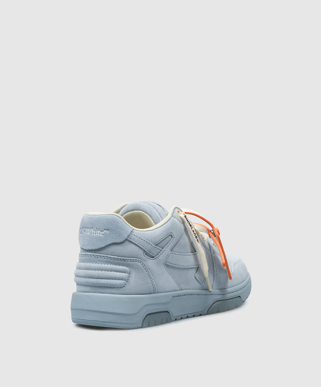 Off-White - Голубые замшевые кроссовки Out Of Office