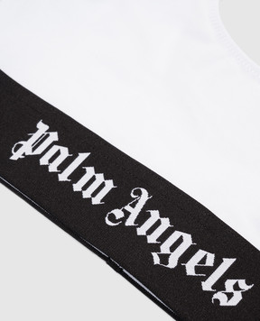 Palm Angels Белый топ с логотипом PWUB002C99FAB003