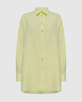 Agnona Желтая рубашка из льна TD0605YU3023