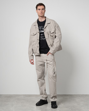 Ann Demeulemeester Серые джинсы Govaart 2401MTR42DFA038