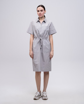 Peserico Сіра сукня-сорочка S0211601919
