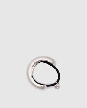 LELET NY Серебряная резинка для волос DOUBLE ARCH PONY LELFW2031RH