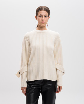 PROENZA SCHOULER Белый свитер Verona с шерстью и кашемиром R2447192KW163