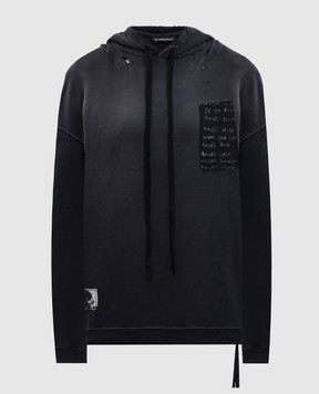 Ann Demeulemeester Серые худи Anne Marie с винтажным эффектом B0013229FA639