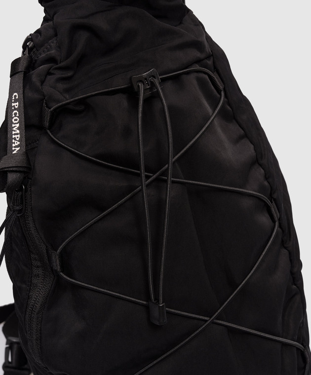 C.P. Company Черная сумка-слинг Nylon B с логотипом MAC114A005269G изображение 4