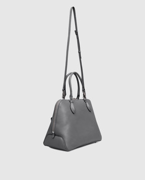 Ermanno Scervino Серая кожаная сумка-тоут Orsetta с логотипом D473S405DIW