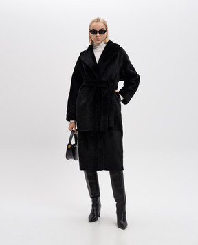 Babe Pay Pls Черная дубленка 2420MERINO