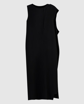 Y`S Yamamoto Черное платье асимметричного кроя YSD12205