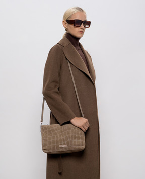 Gianni Chiarini Бежева замшева сумка Daino BS10225CMCOCCO