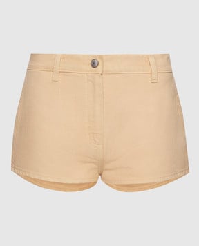 Magda Butrym Желтые шорты с патчем логотипа DENIM04SHORTS150525