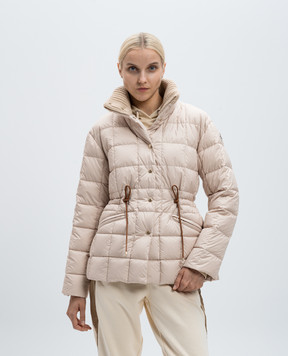 Moncler Бежевая пуховая куртка Antigone J20931A0005854A81