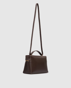 Loro Piana Коричневая кожаная сумка Extra Bag L27 FAN3462