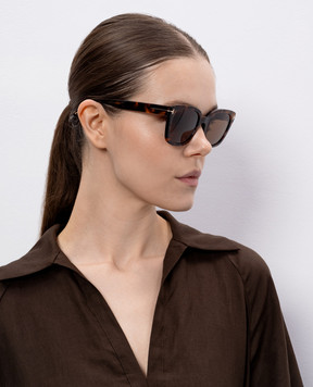 Tom Ford Коричневі сонцезахисні окуляри Haylay FT12165352H