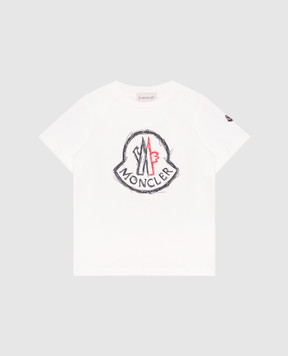 Moncler ENFANT Детская футболка с принтом логотипа K19548C0001489AFV1214