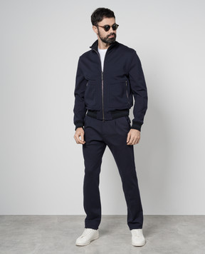 Canali Синяя спортивная куртка SG02940O40892