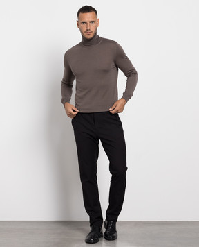 Cashmere&Whiskey Коричневый гольф из шерсти, шелка и кашемира. MU8571318410R3XL