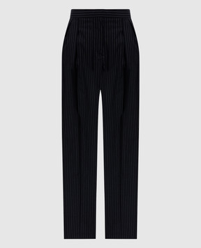 Max Mara Чорні штани SESAMO з вовни SESAMO