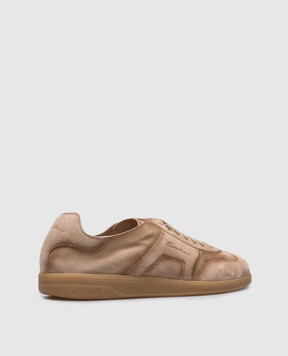 Santoni Бежеві замшеві кеди OLY CUBE MBPL22072FARTSE2