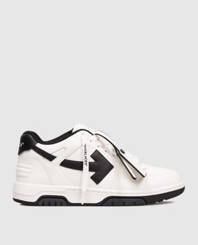 Off-White Білі шкіряні кросівки Out Of Office з логотипом M189C9L019