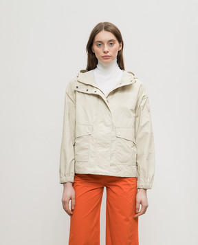 Woolrich Бежева вітровка з патчем логотипа CFWWOU0976FRUT3675