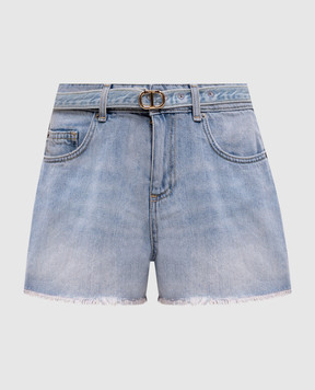 Twinset Голубые джинсовые шорты 251TT2262