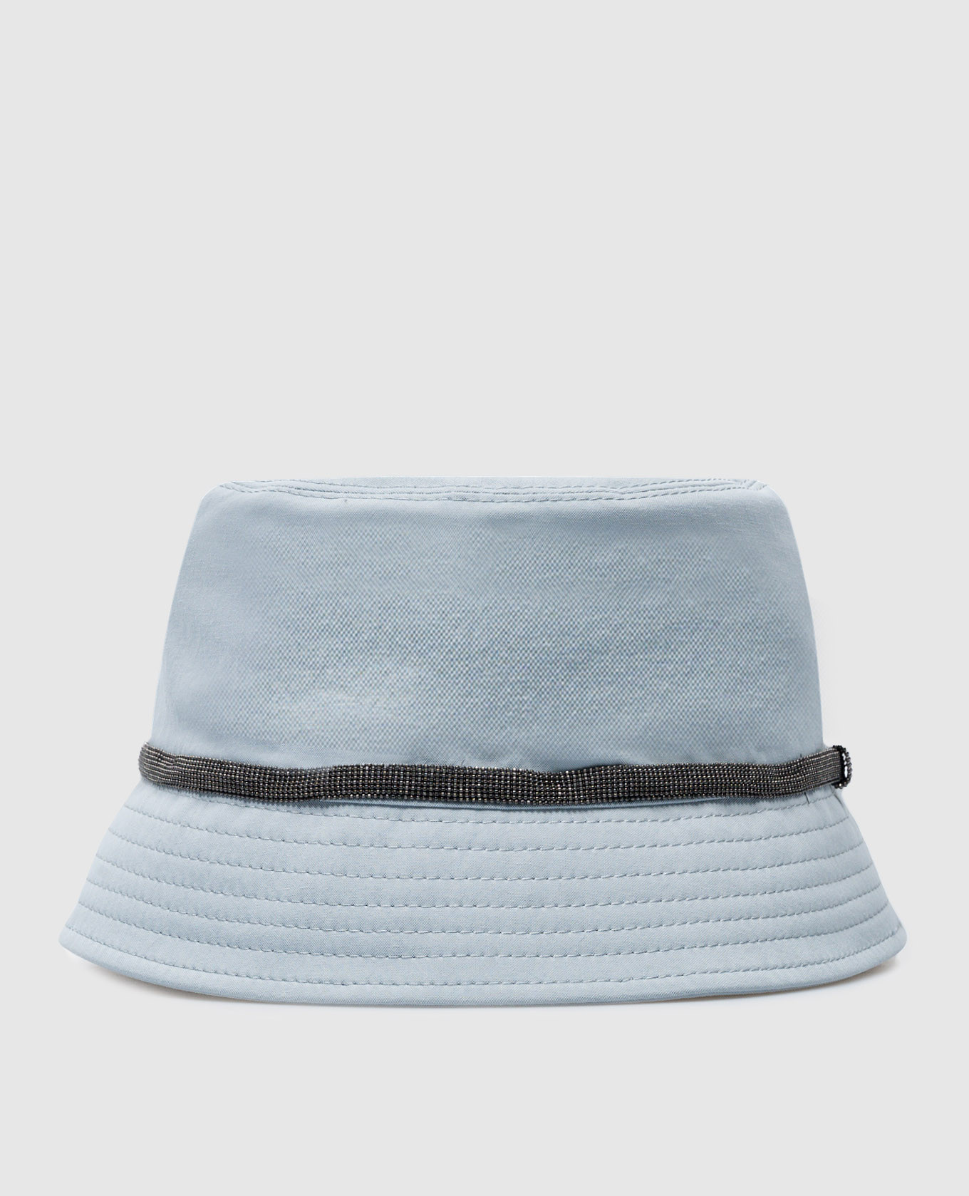 Blue hat with ecolatun monil chain