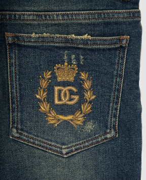 Dolce&Gabbana Дитячі сині джинси з проріхами L42F33LDC86812+