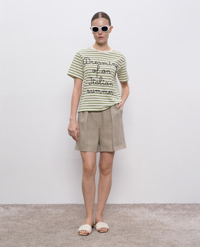 Max Mara Weekend Бежева футболка OLGA в смужку OLGA