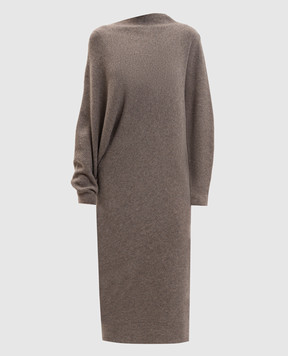 Agnona Коричнева сукня з кашеміром KR040281K120F