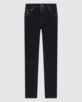 Brunello Cucinelli Черные джинсы с логотипом логотип логотип M235PX1290