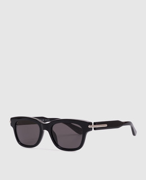 Alexander McQueen Чорні сонцезахисні окуляри City T-Bar 821685J0749