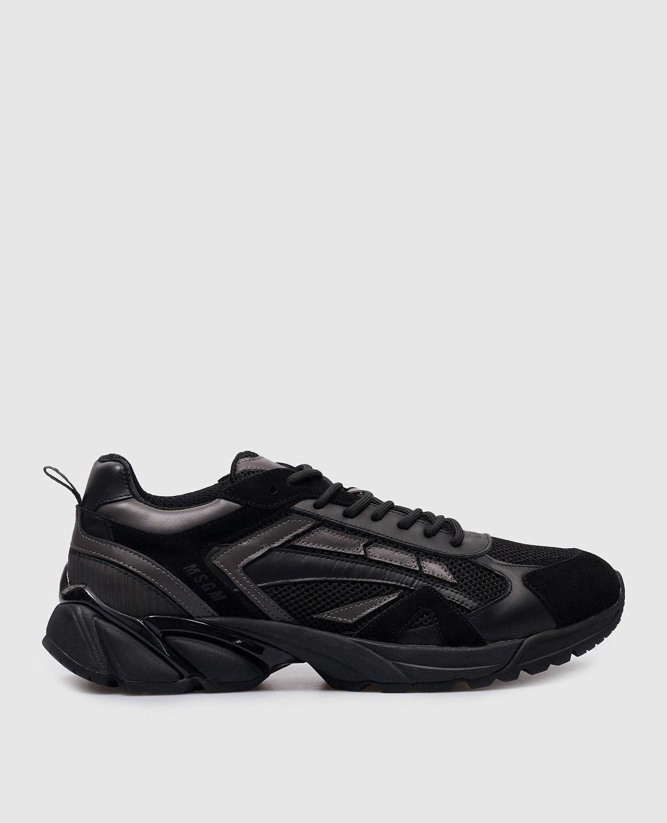 Vulcano black combination sneakers