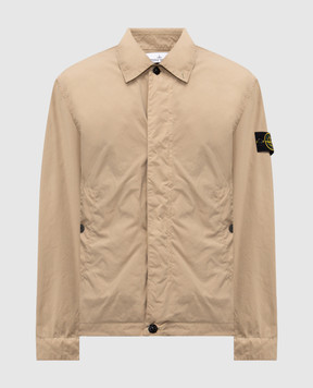 Stone Island Бежева куртка з логотипом K1S154100025S0042