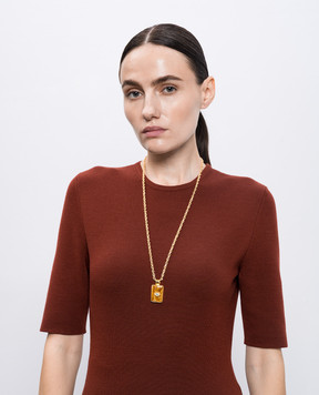 House of Fou Ланцюжок Evil Eye з позолотою MONUEVILEYEPENDANT