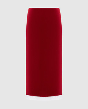 Victoria Beckham Червона спідниця з мереживом 1325WSK006458A