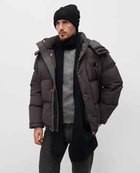 Dolce&Gabbana Синій шарф з вовни GX13KZJDVCI