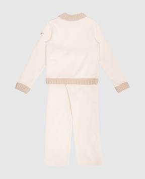 Moncler ENFANT Детский спортивный костюм с вышивкой логотипа. J29548M00002899PS1214