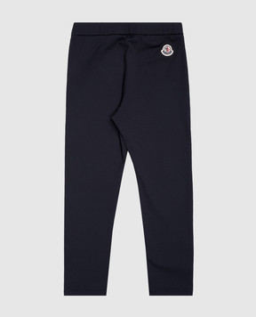 Moncler ENFANT Детские синие леггинсы с логотипом J29548H0000289A2Q1214