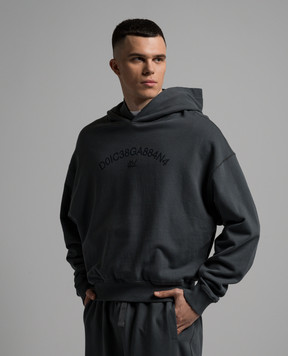 Dolce&Gabbana Серые худи с логотипом G9AYQTG7M8E