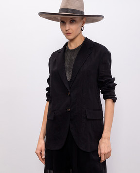 Brunello Cucinelli Серое колье с цепочками мониль MCOW9G315