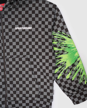 Sprayground Детская серая спортивная куртка Splatter Bunny SPY1256E