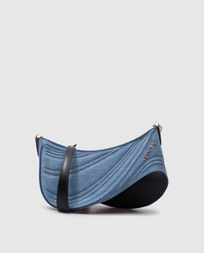 Thierry Mugler Голубая комбинированная сумка Spiral Curve 01 24P10SA0004211